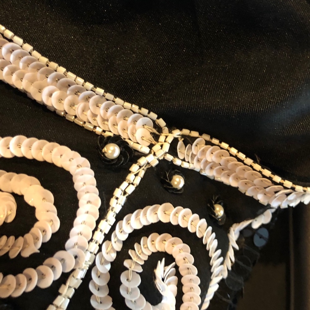 All Silk Sequin Jacket - Size Large - image 6